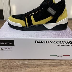 Italian leather high top sneakers